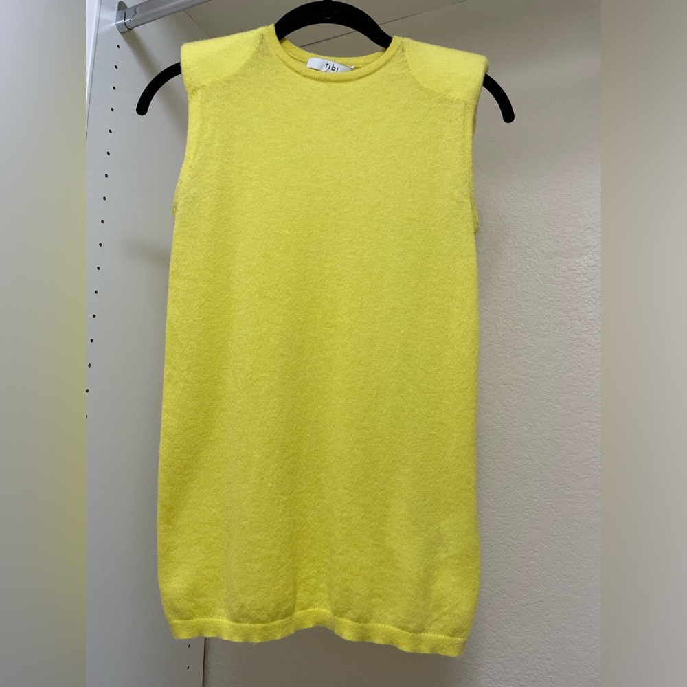 Tibi Skinlike Mercerized Wool Tube Tank - xxs